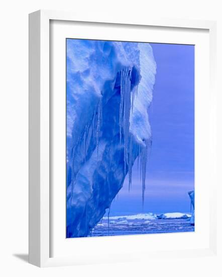 Blue Icebergs, Antarctica-Joe Restuccia III-Framed Photographic Print