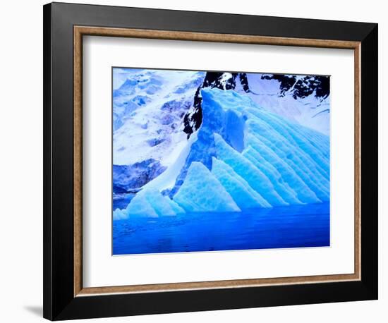 Blue Icebergs, Antarctica-Joe Restuccia III-Framed Photographic Print