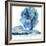 Blue Impasto I-Chris Paschke-Framed Art Print