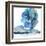 Blue Impasto I-Chris Paschke-Framed Art Print