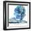 Blue Impasto I-Chris Paschke-Framed Art Print