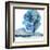 Blue Impasto I-Chris Paschke-Framed Art Print