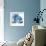 Blue Impasto IV-Chris Paschke-Framed Art Print displayed on a wall