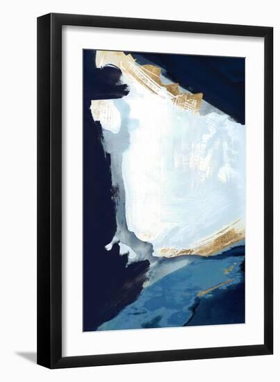 Blue in Gold III-null-Framed Art Print