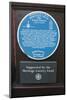 Blue information plaque, Grand Theatre, Blackpool, Lancashire-Peter Thompson-Mounted Photographic Print