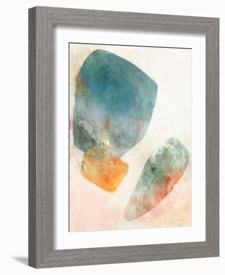 Blue Ink Rose I-Ken Roko-Framed Art Print