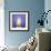 Blue Iris Abstract No 2-Shams Rasheed-Framed Giclee Print displayed on a wall