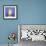 Blue Iris Abstract No 2-Shams Rasheed-Framed Limited Edition displayed on a wall