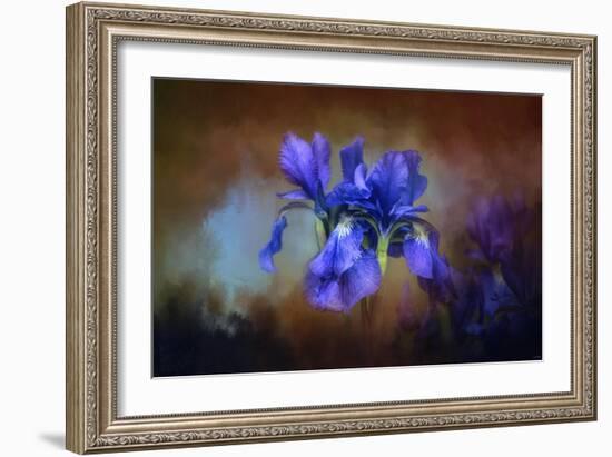 Blue Iris Blooms-Jai Johnson-Framed Giclee Print