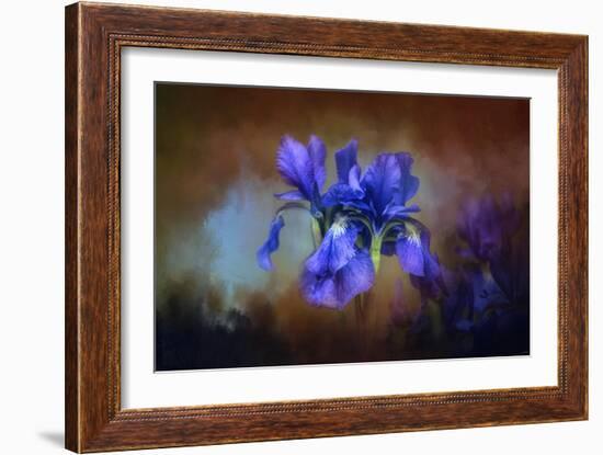 Blue Iris Blooms-Jai Johnson-Framed Giclee Print