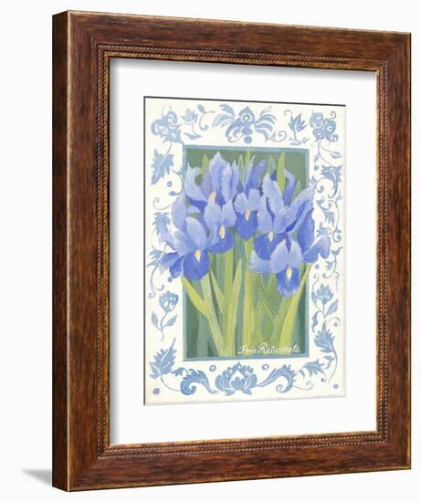 Blue Iris-Jennifer Abbott-Framed Premium Giclee Print