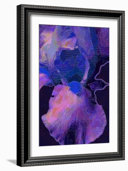 Blue Iris-Scott J. Davis-Framed Giclee Print