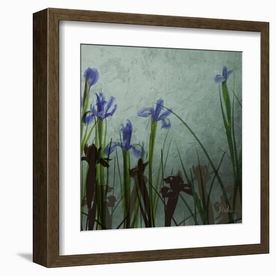 Blue Irises II-Patricia Pinto-Framed Art Print