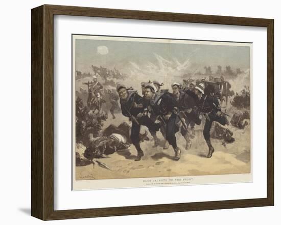 Blue Jackets to the Front-William Heysham Overend-Framed Giclee Print