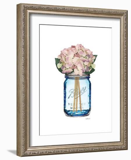 Blue Jar Hydrangea-Amanda Greenwood-Framed Art Print