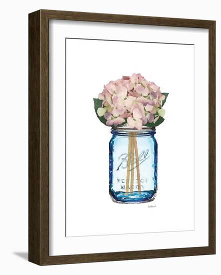 Blue Jar Hydrangea-Amanda Greenwood-Framed Art Print