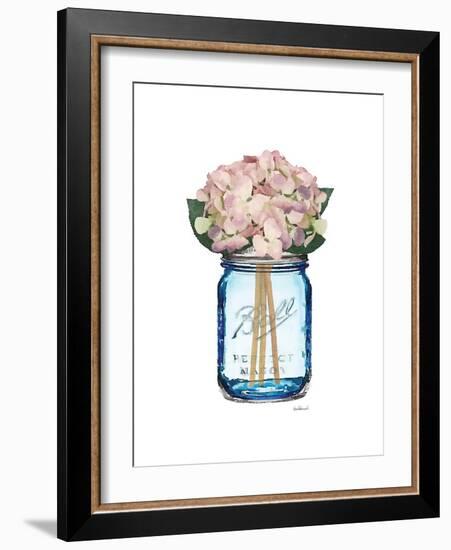 Blue Jar Hydrangea-Amanda Greenwood-Framed Art Print