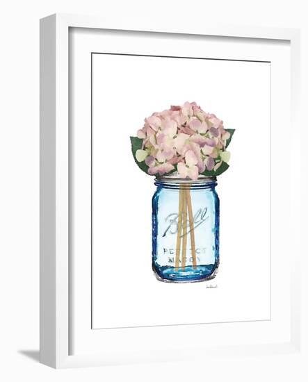 Blue Jar Hydrangea-Amanda Greenwood-Framed Art Print