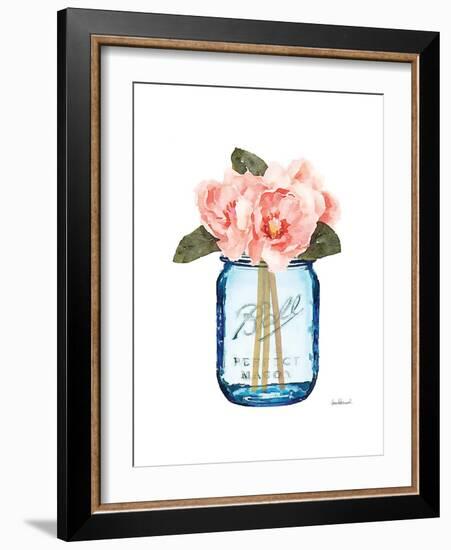 Blue Jar Magnolia-Amanda Greenwood-Framed Art Print