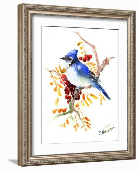 Blue Jay 12-Suren Nersisyan-Framed Art Print