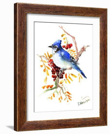 Blue Jay 12-Suren Nersisyan-Framed Art Print