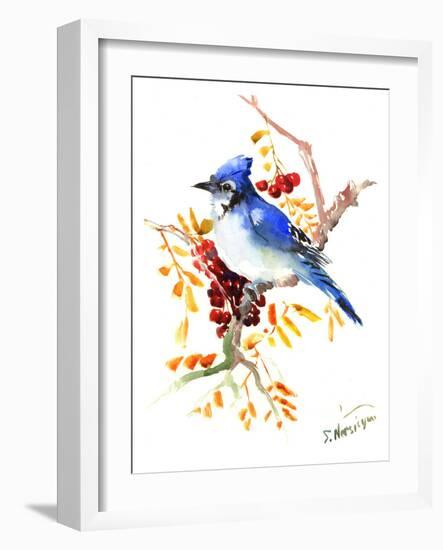 Blue Jay 12-Suren Nersisyan-Framed Art Print