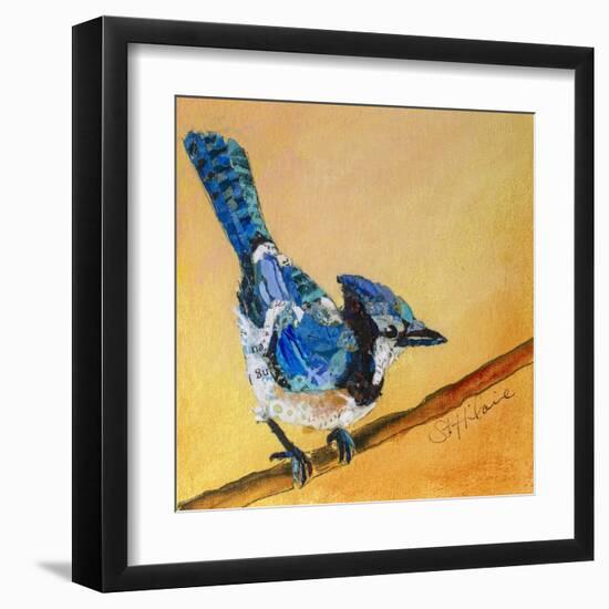 Blue Jay Blessing-Elizabeth St. Hilaire-Framed Art Print