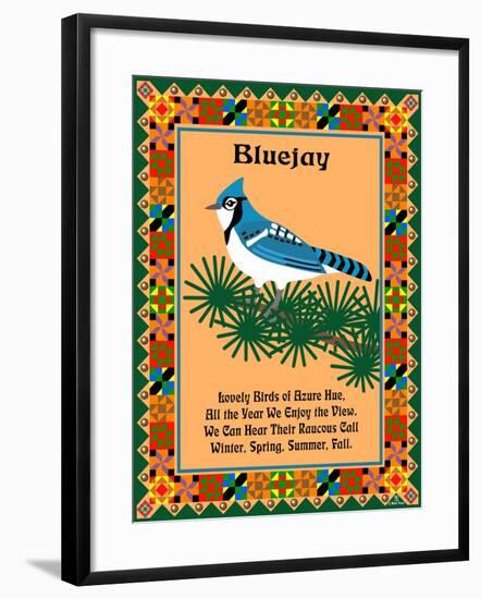 Blue Jay Quilt-Mark Frost-Framed Giclee Print