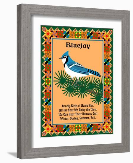 Blue Jay Quilt-Mark Frost-Framed Giclee Print