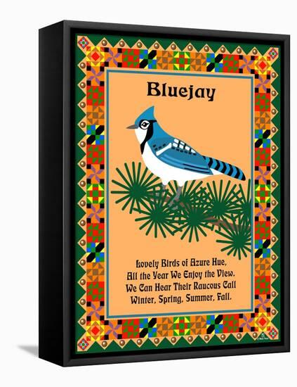 Blue Jay Quilt-Mark Frost-Framed Premier Image Canvas