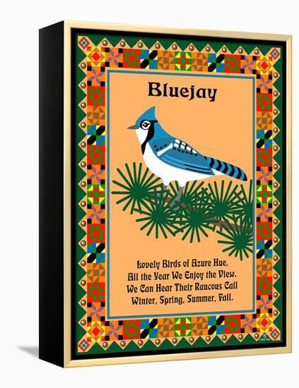 Blue Jay Quilt-Mark Frost-Framed Premier Image Canvas