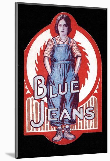 Blue Jeans - 1917-null-Mounted Giclee Print