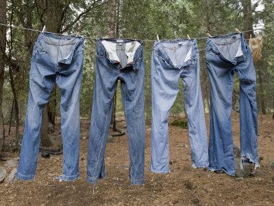 drying jeans