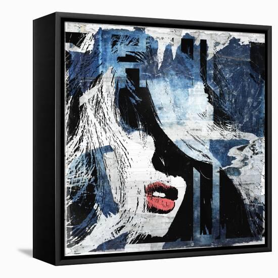 Blue Jeans I-Alex Cherry-Framed Stretched Canvas