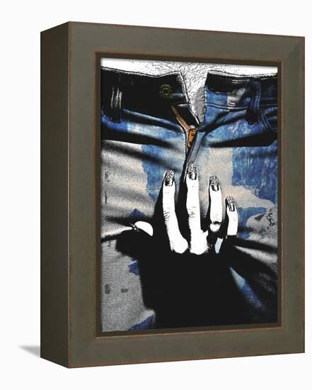 Blue Jeans II-Alex Cherry-Framed Stretched Canvas