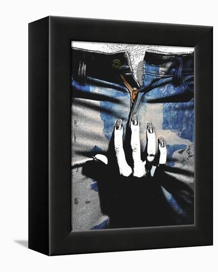 Blue Jeans II-Alex Cherry-Framed Stretched Canvas