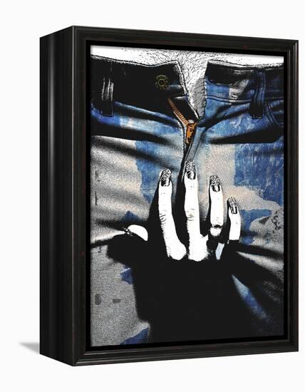 Blue Jeans II-Alex Cherry-Framed Stretched Canvas