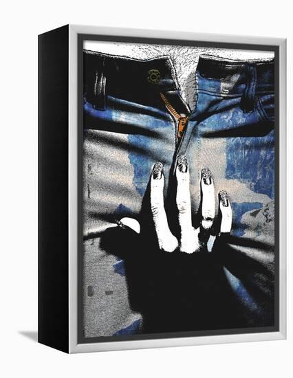 Blue Jeans II-Alex Cherry-Framed Stretched Canvas