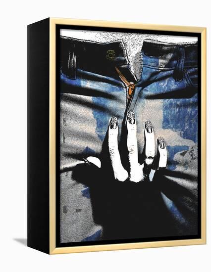 Blue Jeans II-Alex Cherry-Framed Stretched Canvas