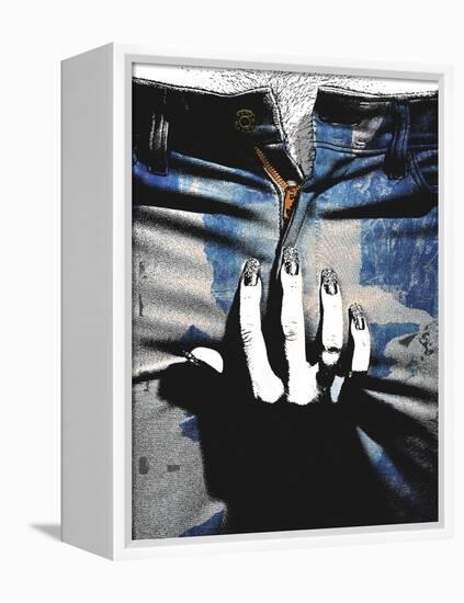 Blue Jeans II-Alex Cherry-Framed Stretched Canvas