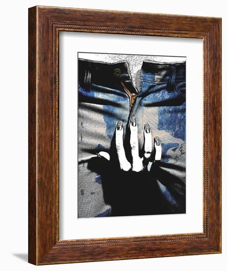 Blue Jeans II-Alex Cherry-Framed Art Print