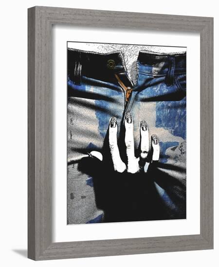 Blue Jeans II-Alex Cherry-Framed Art Print