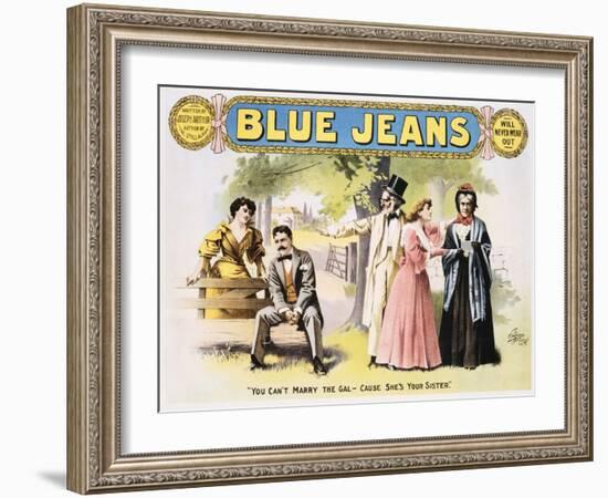 Blue Jeans Poster-null-Framed Giclee Print