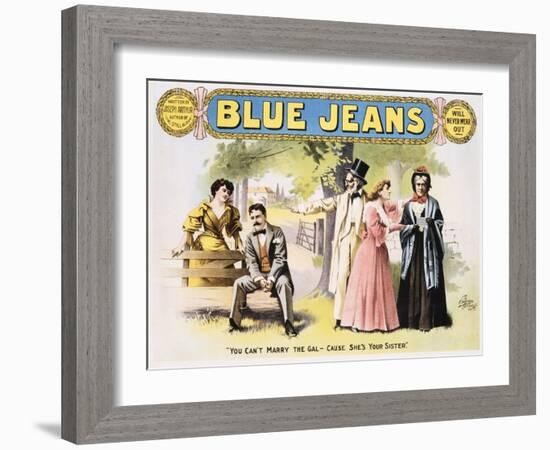 Blue Jeans Poster-null-Framed Giclee Print