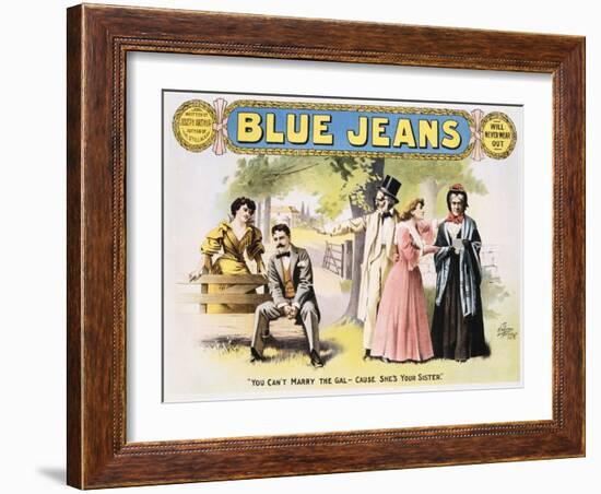 Blue Jeans Poster-null-Framed Giclee Print