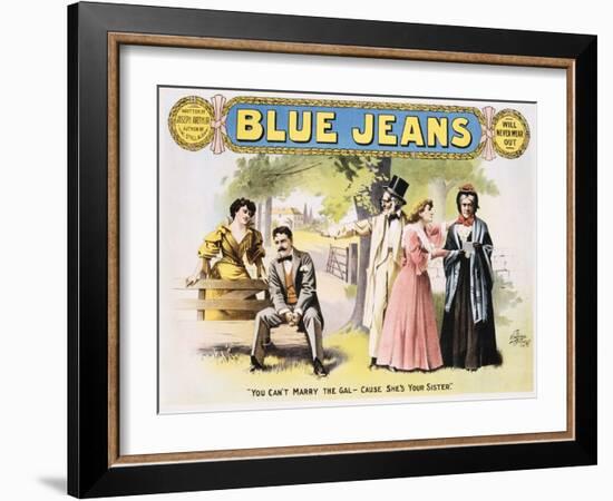 Blue Jeans Poster-null-Framed Giclee Print