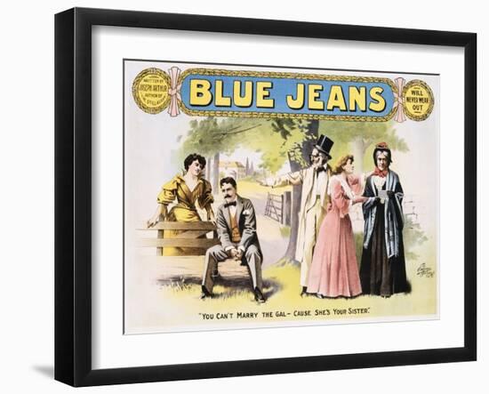 Blue Jeans Poster-null-Framed Giclee Print