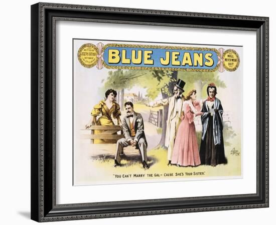 Blue Jeans Poster-null-Framed Giclee Print