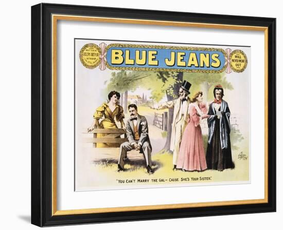 Blue Jeans Poster-null-Framed Giclee Print