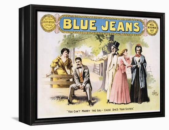 Blue Jeans Poster-null-Framed Premier Image Canvas